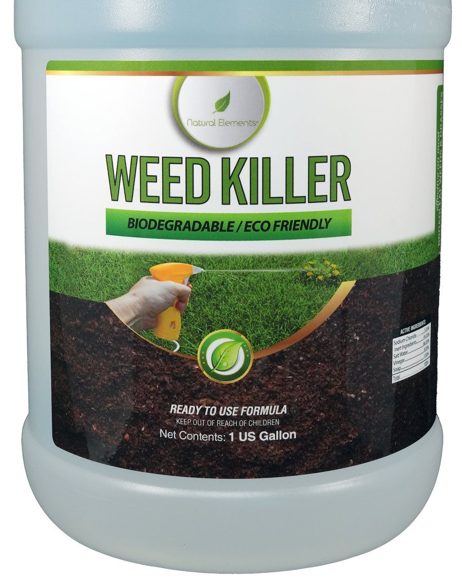 Natural Elements 1-gallon weed killer jug